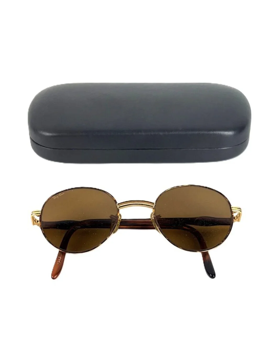 Authentic 90s Ray-Ban B&L Gold-Plated Wire Frame Sunglasses – Retro Oval